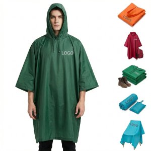Ultralight Foldable Unisex Rain Poncho for Outdoor Activities & Travel